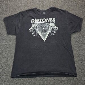Deftones 2012 Tour T-Shirt Mens XL Black Hanes ComfortSoft Heavyweight Band Tee